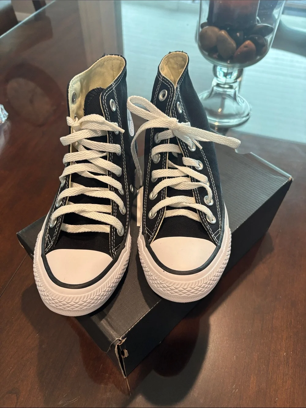 Converse All Star High Top Sneakers in Black and White